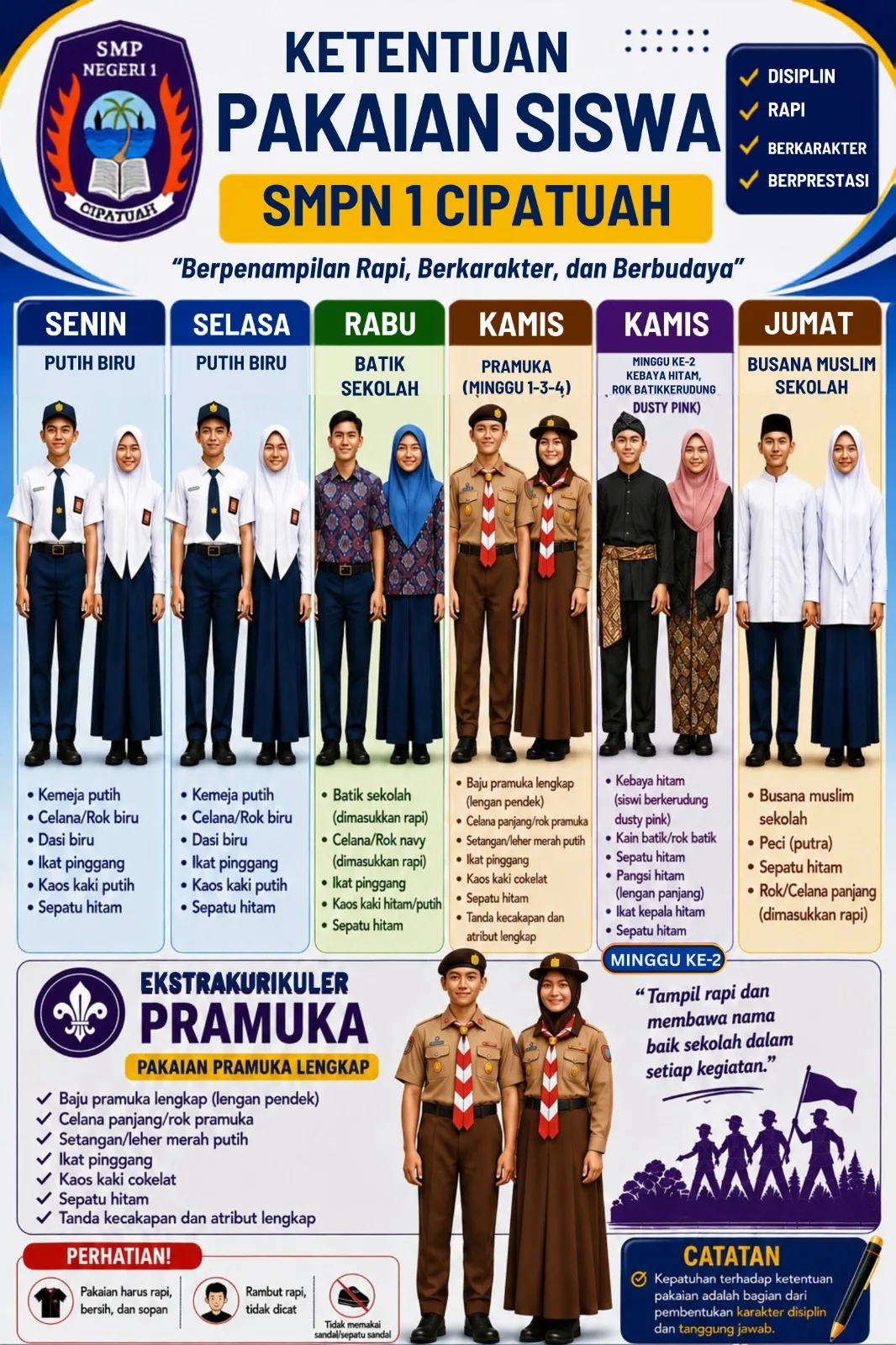 Seragam SMPN 1 Cipatujah